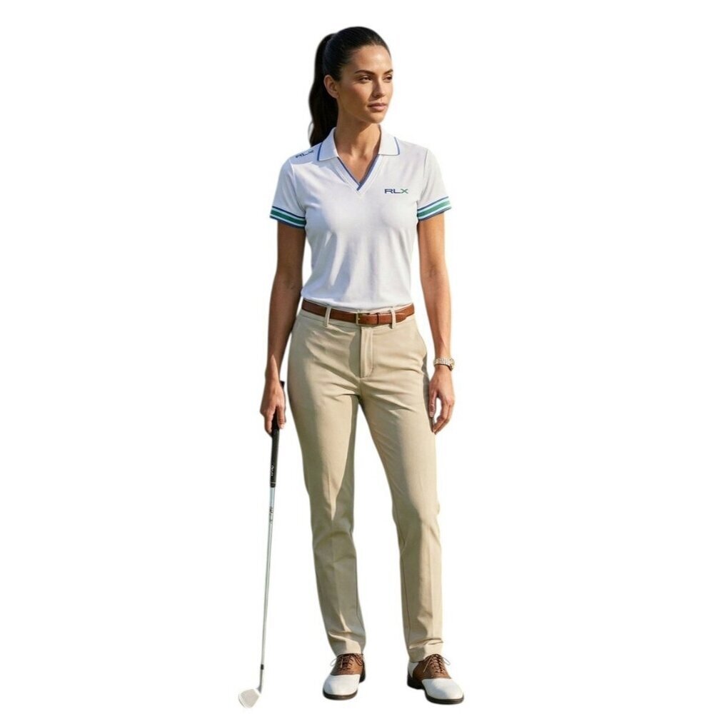RLX Ralph Lauren Women's Short Sleeve Tour Pique Cricket Polo Size XXL NWT